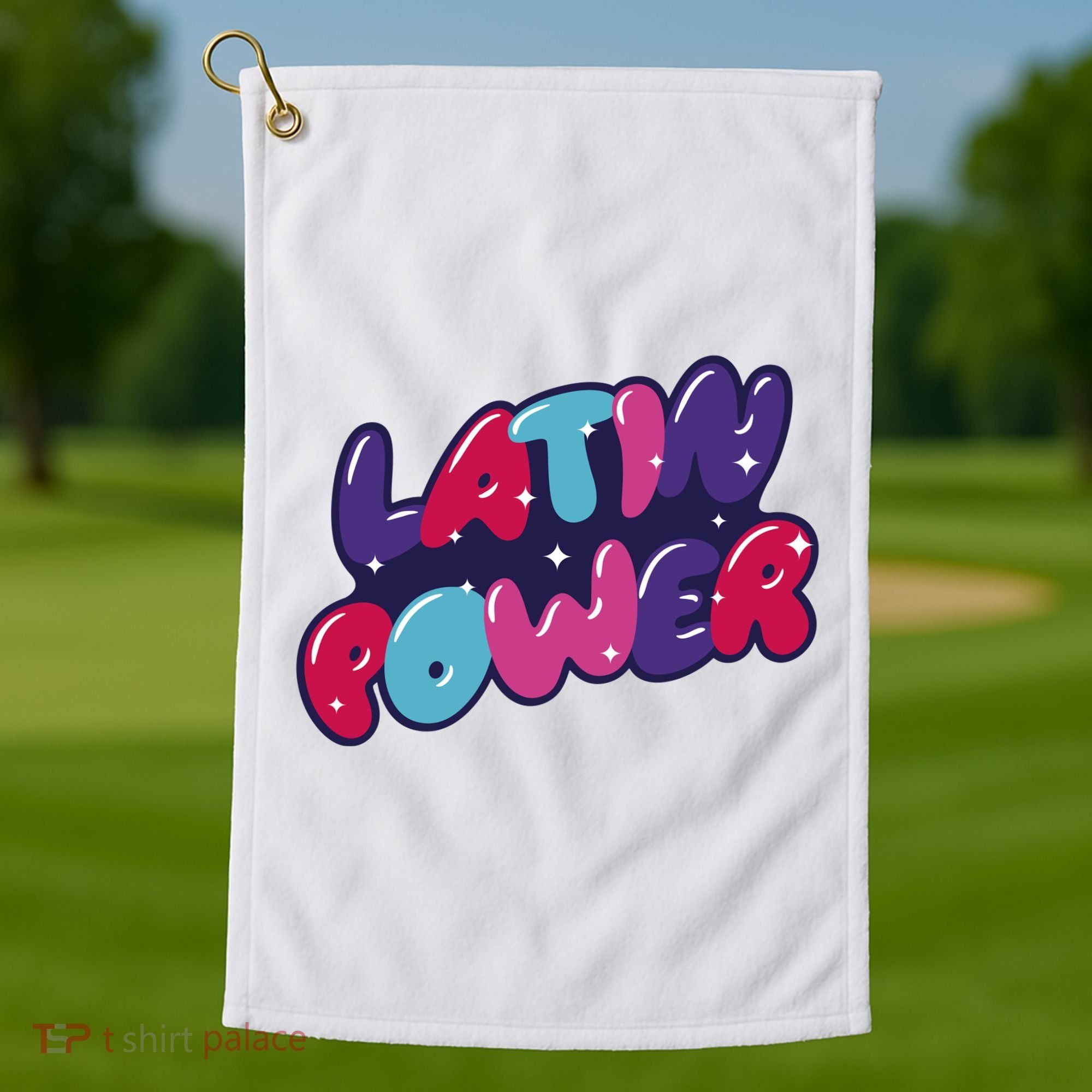 Latin Power Golf Towel