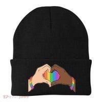 LGBT Pride Love Heart Hands Beanie thumb 0