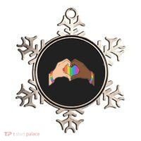 LGBT Pride Love Heart Hands Ornament thumb 0
