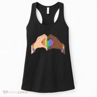LGBT Pride Love Heart Hands Women's Tank Top thumb 0