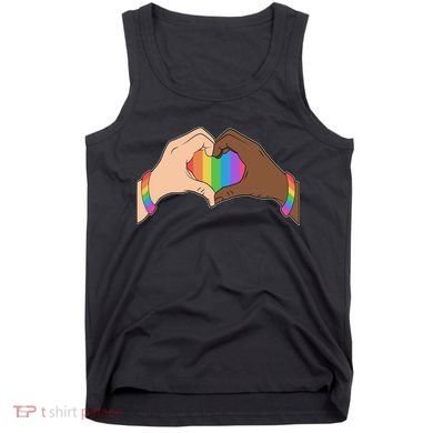 LGBT Pride Love Heart Hands Tank Top