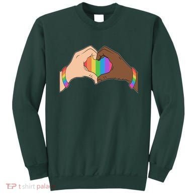 LGBT Pride Love Heart Hands Sweatshirt