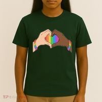 LGBT Pride Love Heart Hands T-Shirt thumb 4