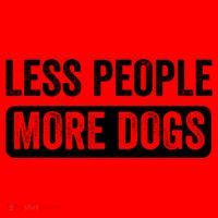 Less People More Dogs Funny Humorous Dog Lovers Santa Hat thumb 1