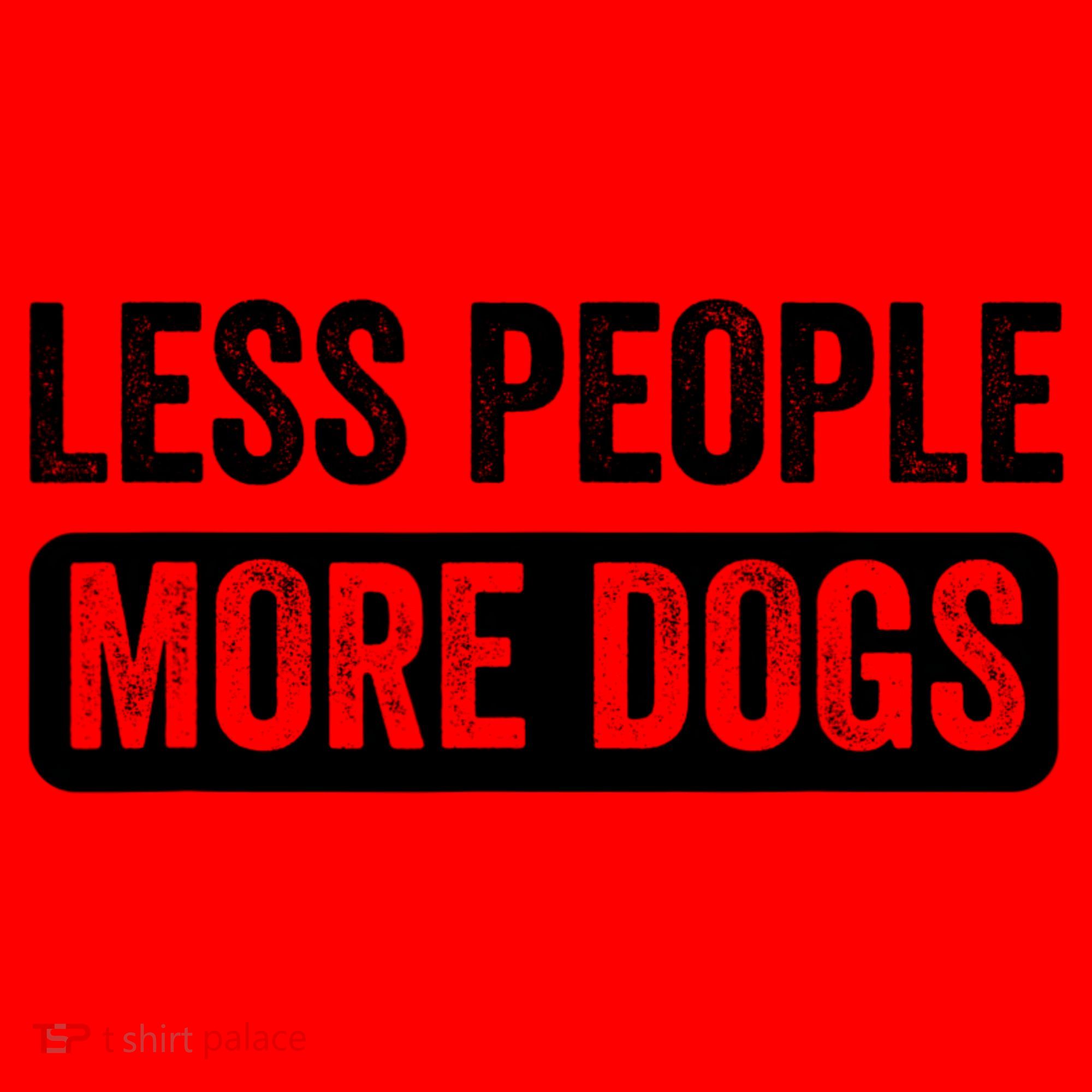Less People More Dogs Funny Humorous Dog Lovers Santa Hat