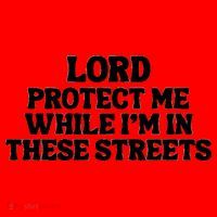 Lord Protect Me While I'm In These Streets Santa Hat thumb 1