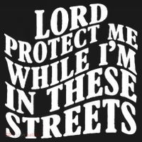 Lord Protect Me While I'm In These Streets Funny Backpack thumb 2