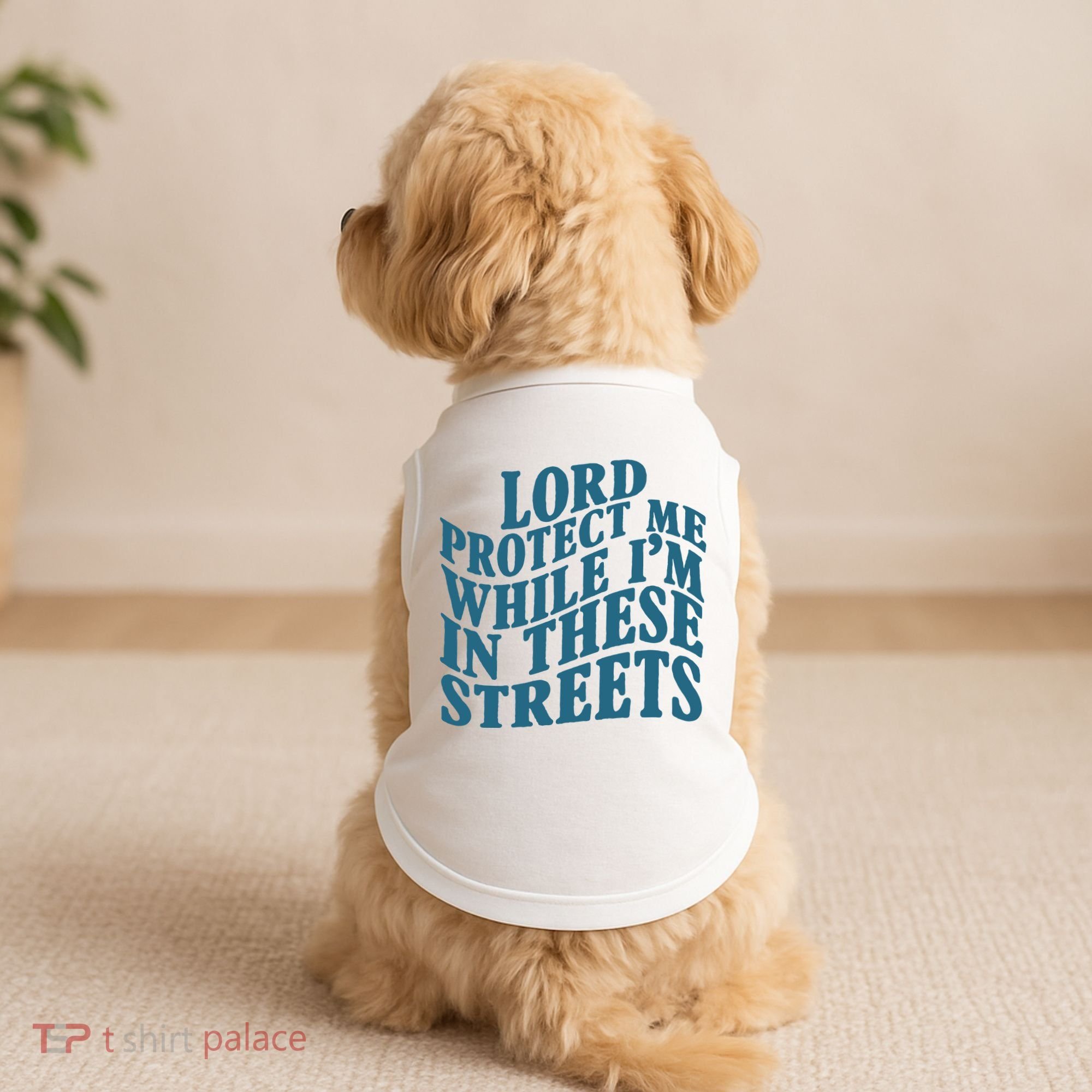 Lord Protect Me While I'm In These Streets Funny Doggie Tank