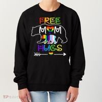 Lgbtq Pride Mama Bear Free Mom Hugs Pride Women's Sweatshirt thumb 0