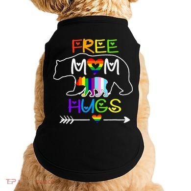 Lgbtq Pride Mama Bear Free Mom Hugs Pride Doggie Tank