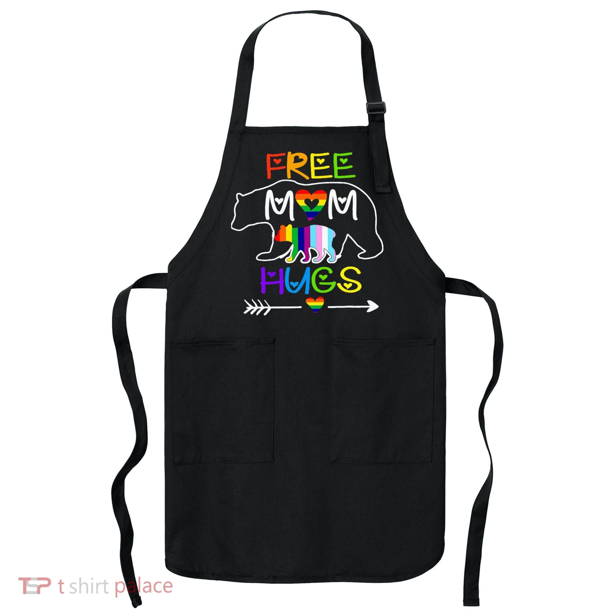 Lgbtq Pride Mama Bear Free Mom Hugs Pride Apron