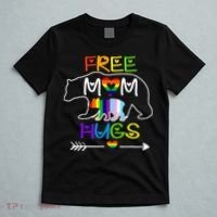 Lgbtq Pride Mama Bear Free Mom Hugs Pride T-Shirt thumb 5