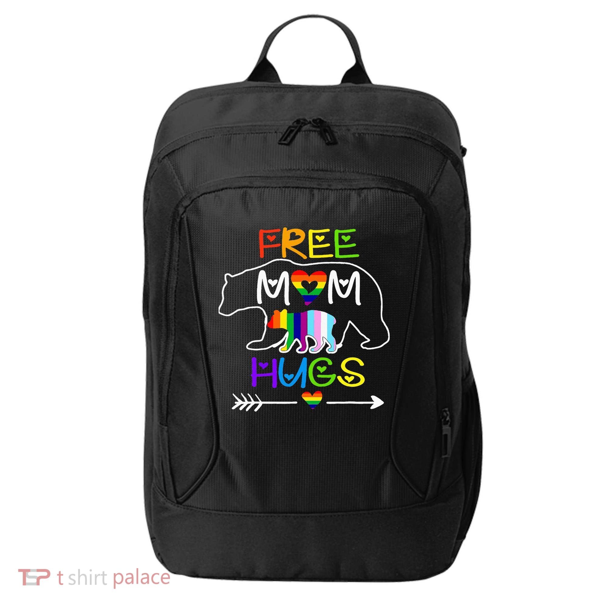 Lgbtq Pride Mama Bear Free Mom Hugs Pride City Backpack