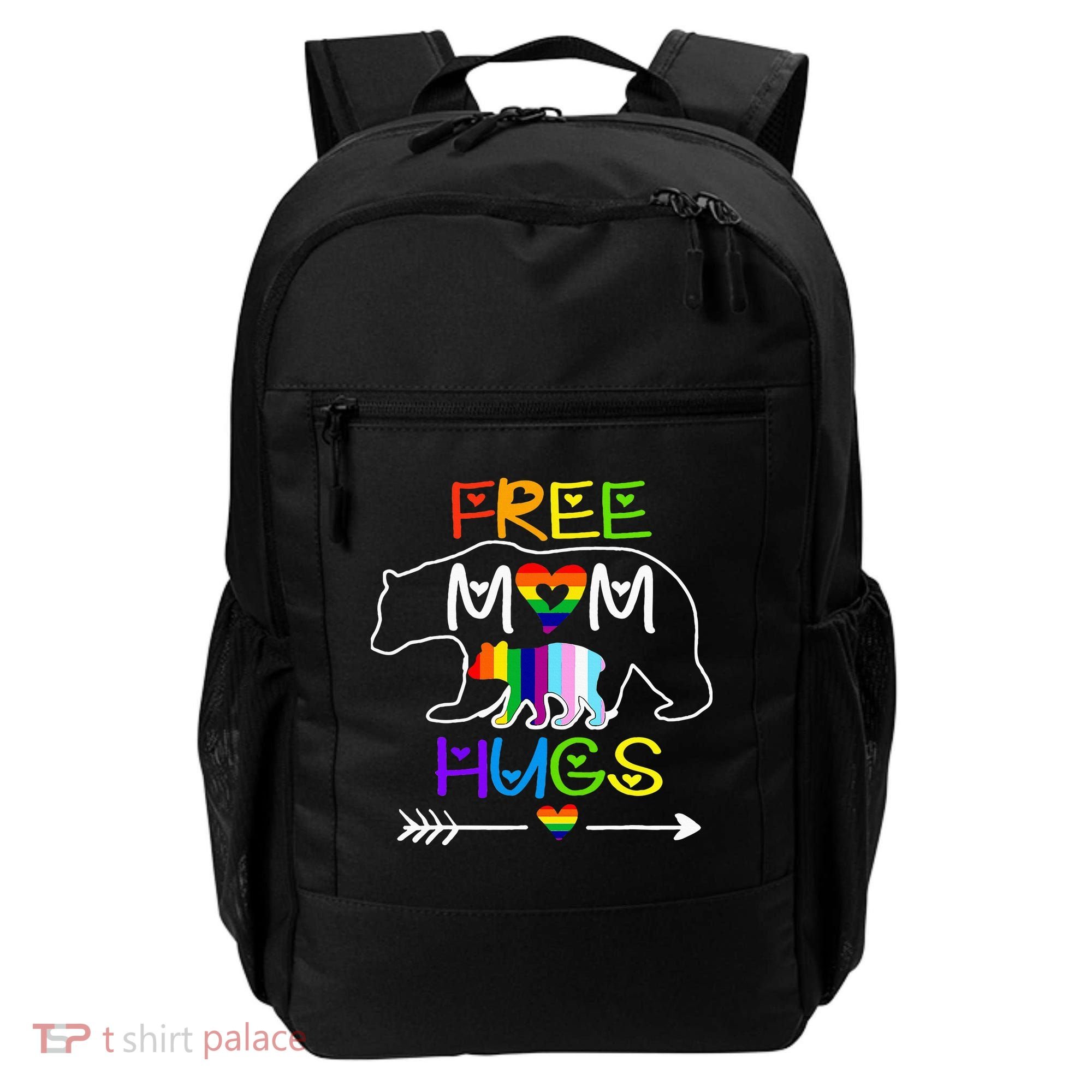 Lgbtq Pride Mama Bear Free Mom Hugs Pride Backpack