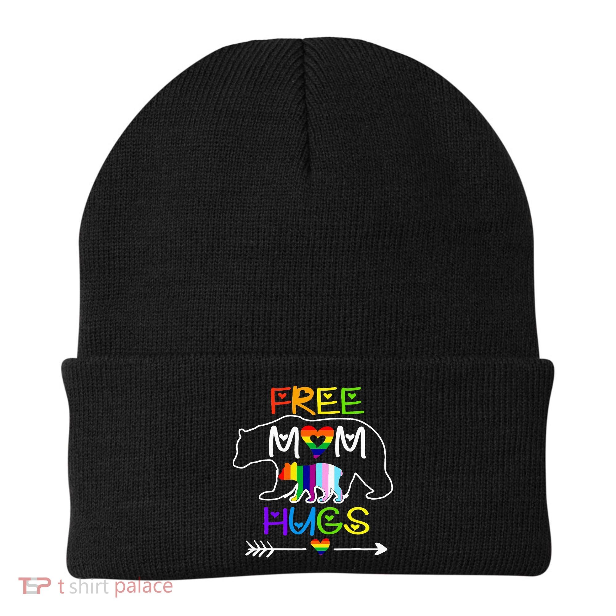 Lgbtq Pride Mama Bear Free Mom Hugs Pride Beanie