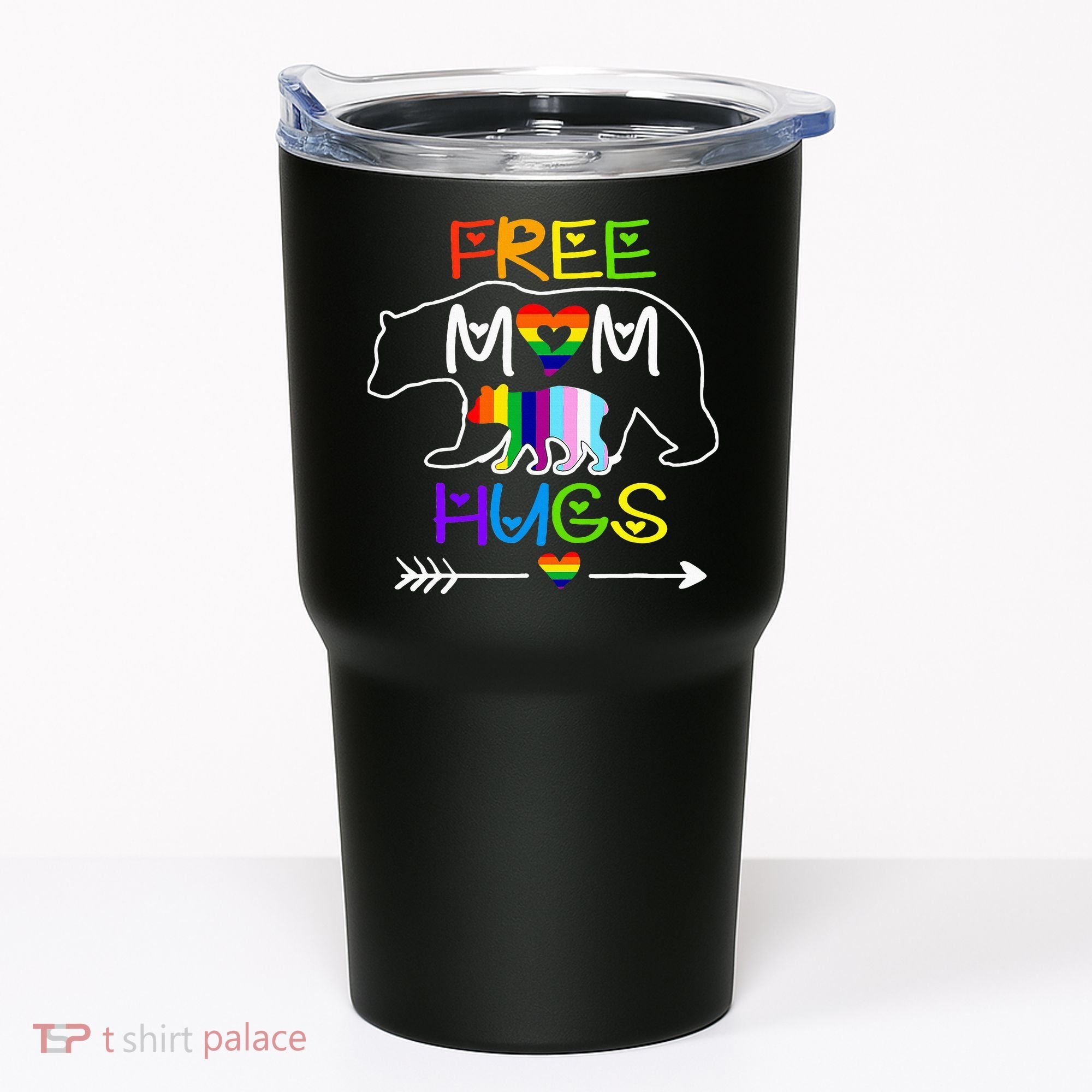 Lgbtq Pride Mama Bear Free Mom Hugs Pride Tumbler