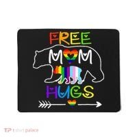 Lgbtq Pride Mama Bear Free Mom Hugs Pride Mousepad thumb 0