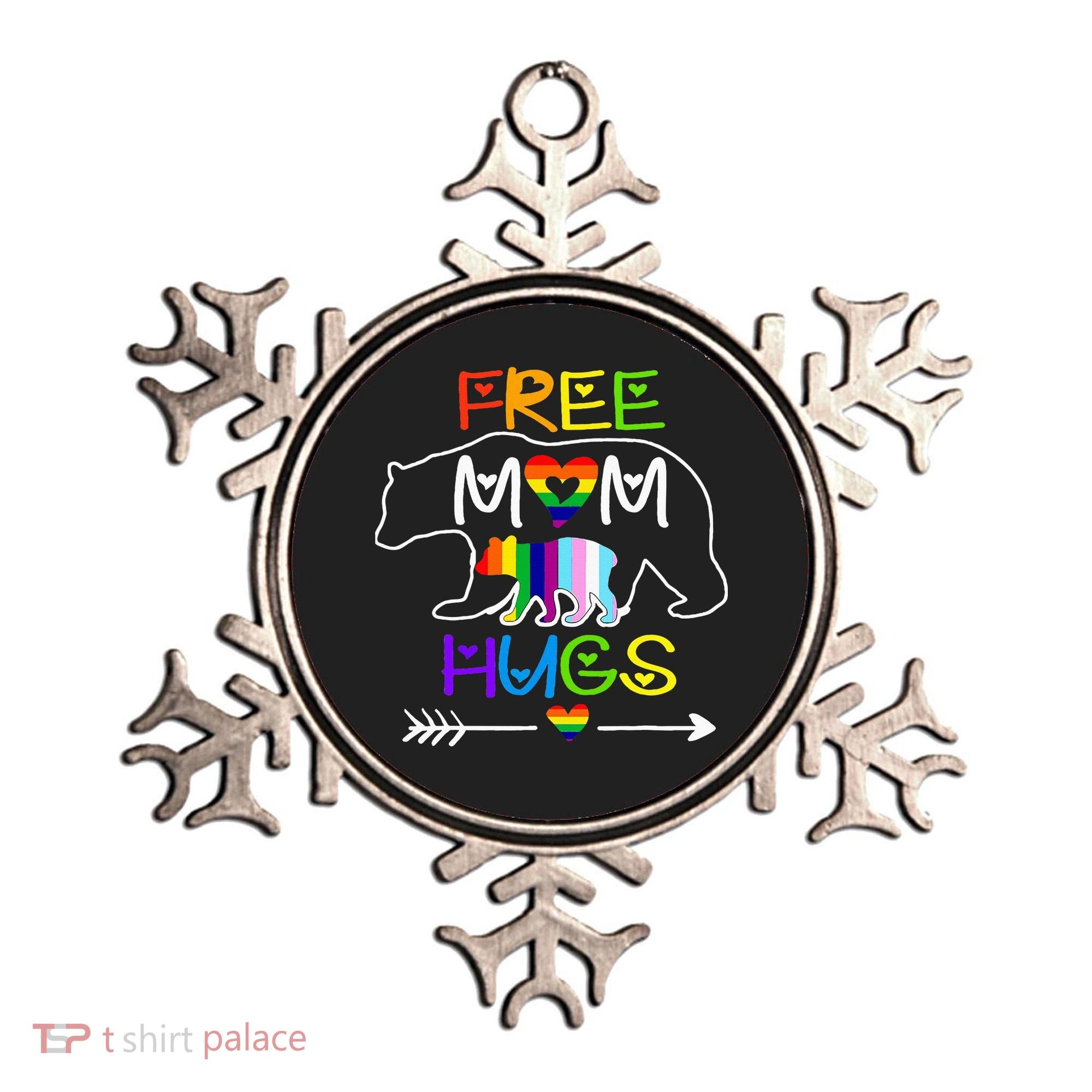 Lgbtq Pride Mama Bear Free Mom Hugs Pride Ornament