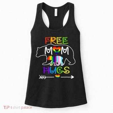 Lgbtq Pride Mama Bear Free Mom Hugs Pride Women's Tank Top