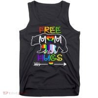 Lgbtq Pride Mama Bear Free Mom Hugs Pride Tank Top thumb 0