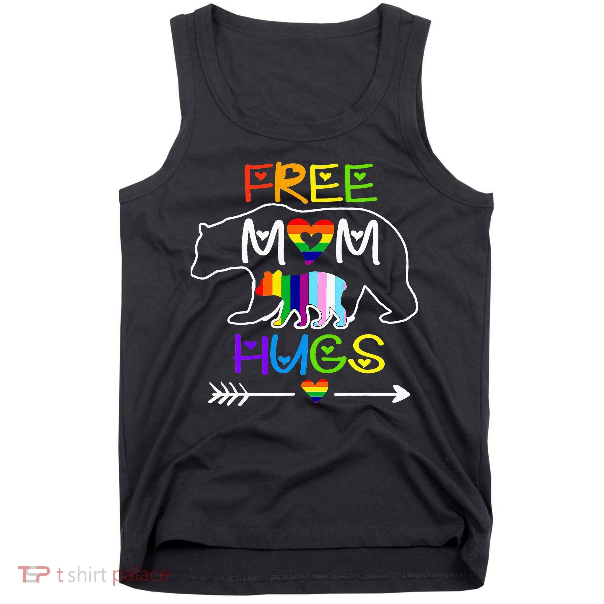 Lgbtq Pride Mama Bear Free Mom Hugs Pride Tank Top