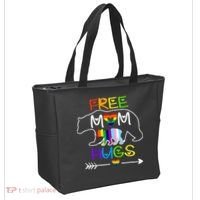Lgbtq Pride Mama Bear Free Mom Hugs Pride Tote Bag thumb 2