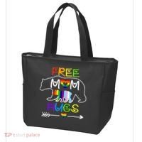 Lgbtq Pride Mama Bear Free Mom Hugs Pride Tote Bag thumb 3