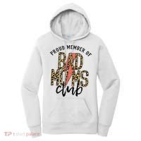 Leopard Proud Member Of Bad Moms Club Lightning Bolt Western Women's Hoodie thumb 0