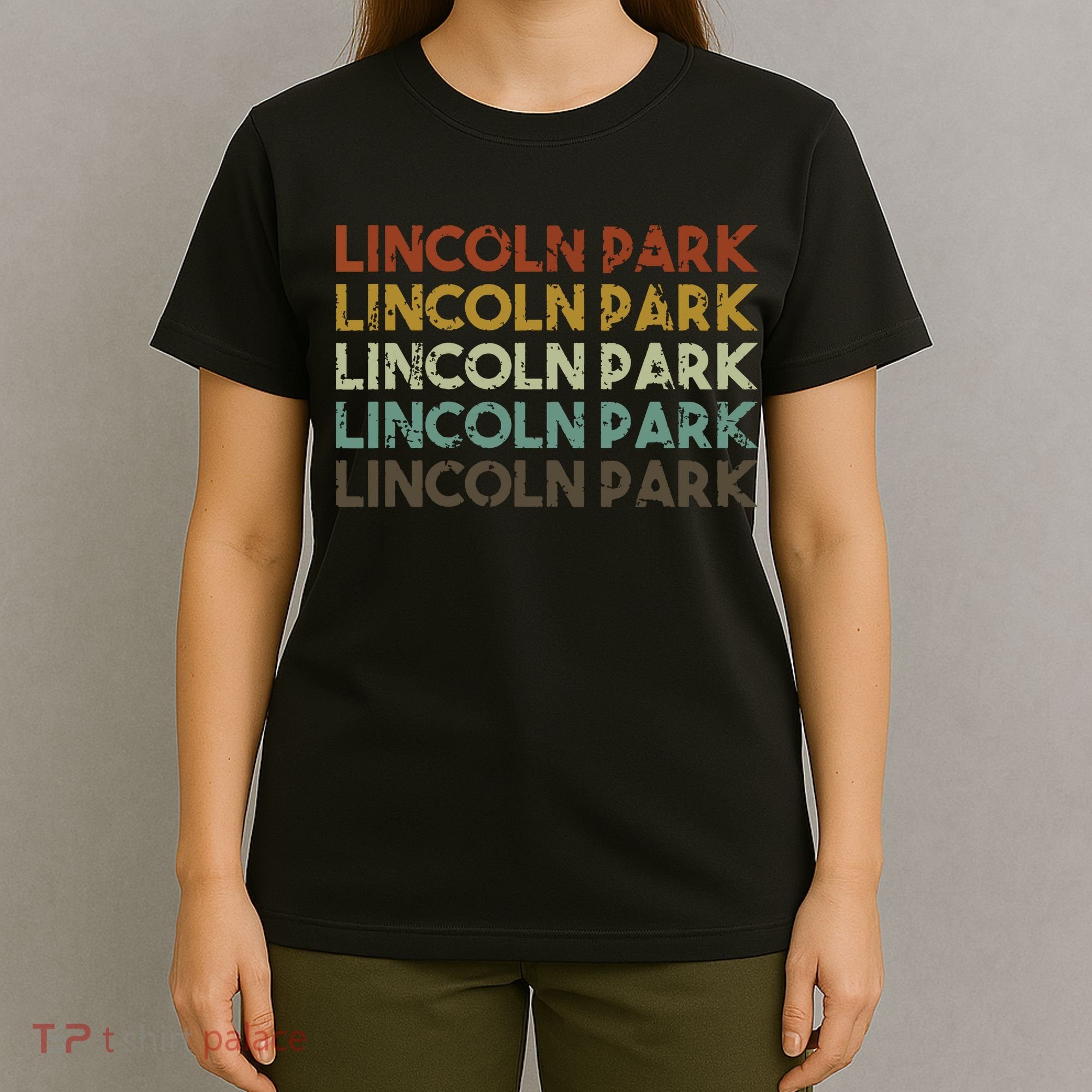 Lincoln Park Michigan Retro Vintage City T-Shirt