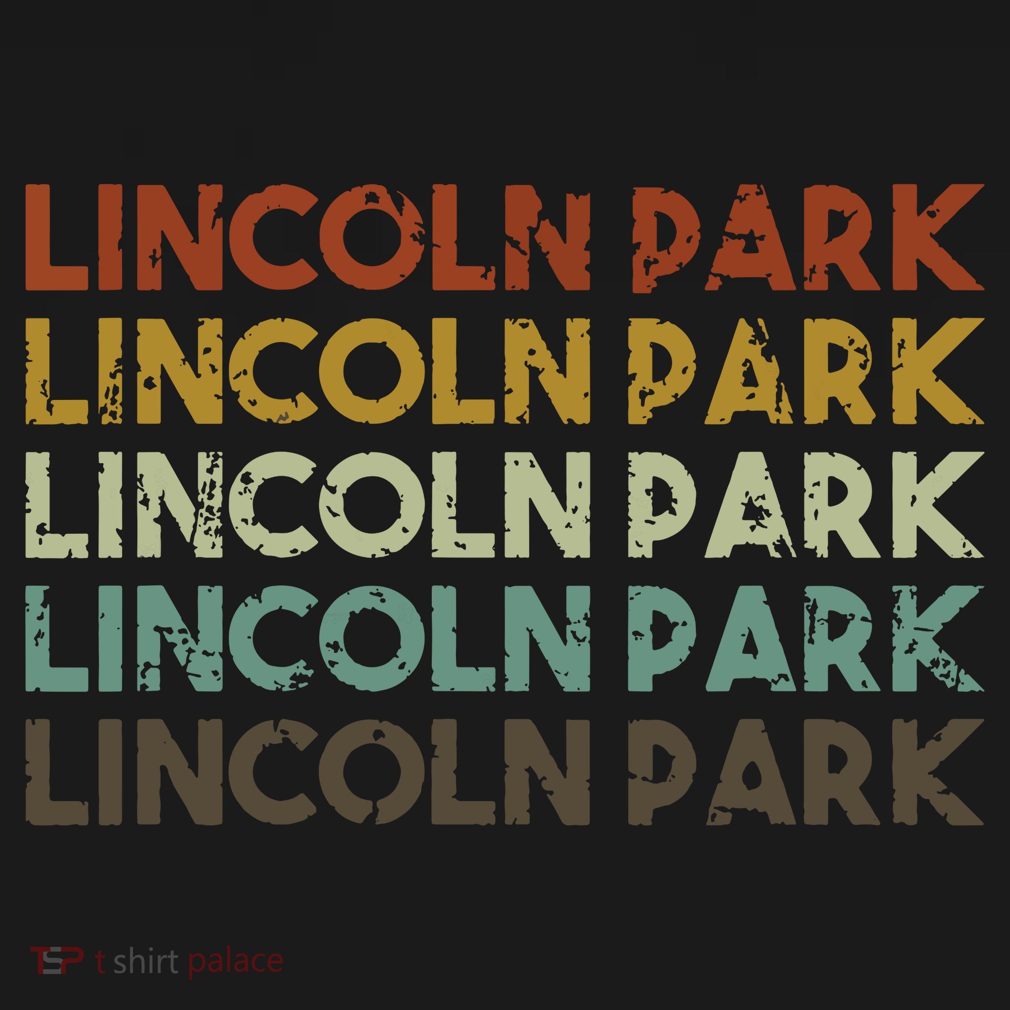 Lincoln Park Michigan Retro Vintage City T-Shirt