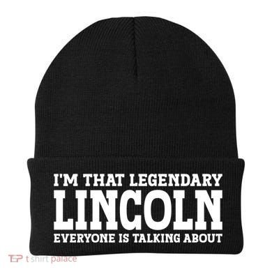 Lincoln Personal Name Funny Lincoln Gift Beanie