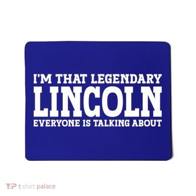 Lincoln Personal Name Funny Lincoln Gift Mousepad