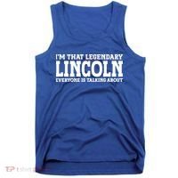 Lincoln Personal Name Funny Lincoln Gift Tank Top thumb 0