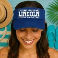 Lincoln Personal Name Funny Lincoln Gift Visor thumb 2