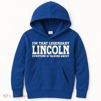 Lincoln Personal Name Funny Lincoln Gift Kids Hoodie thumb 0