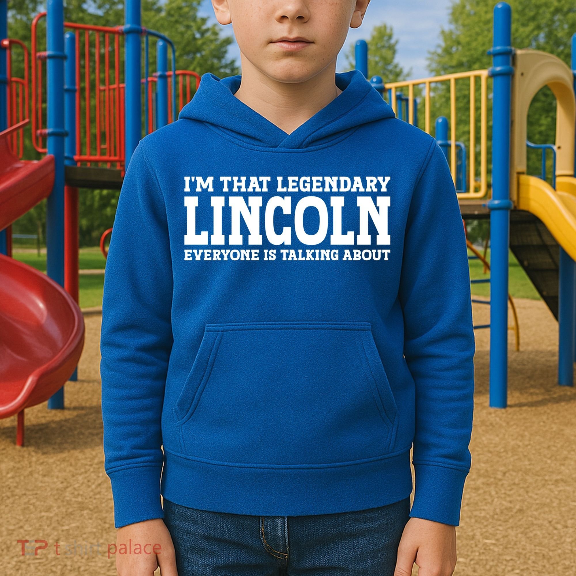 Lincoln Personal Name Funny Lincoln Gift Kids Hoodie