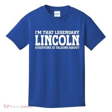 Lincoln Personal Name Funny Lincoln Gift Kids T-Shirt