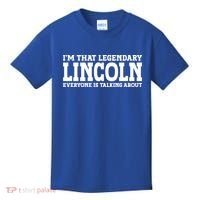 Lincoln Personal Name Funny Lincoln Gift Kids T-Shirt thumb 0
