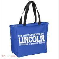 Lincoln Personal Name Funny Lincoln Gift Tote Bag thumb 2