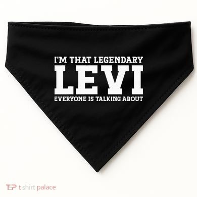 Levi Personal Name Funny Levi USA-Made Doggie Bandana