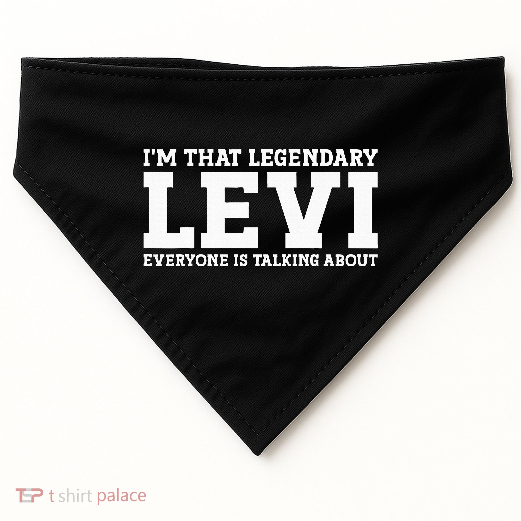 Levi Personal Name Funny Levi USA-Made Doggie Bandana