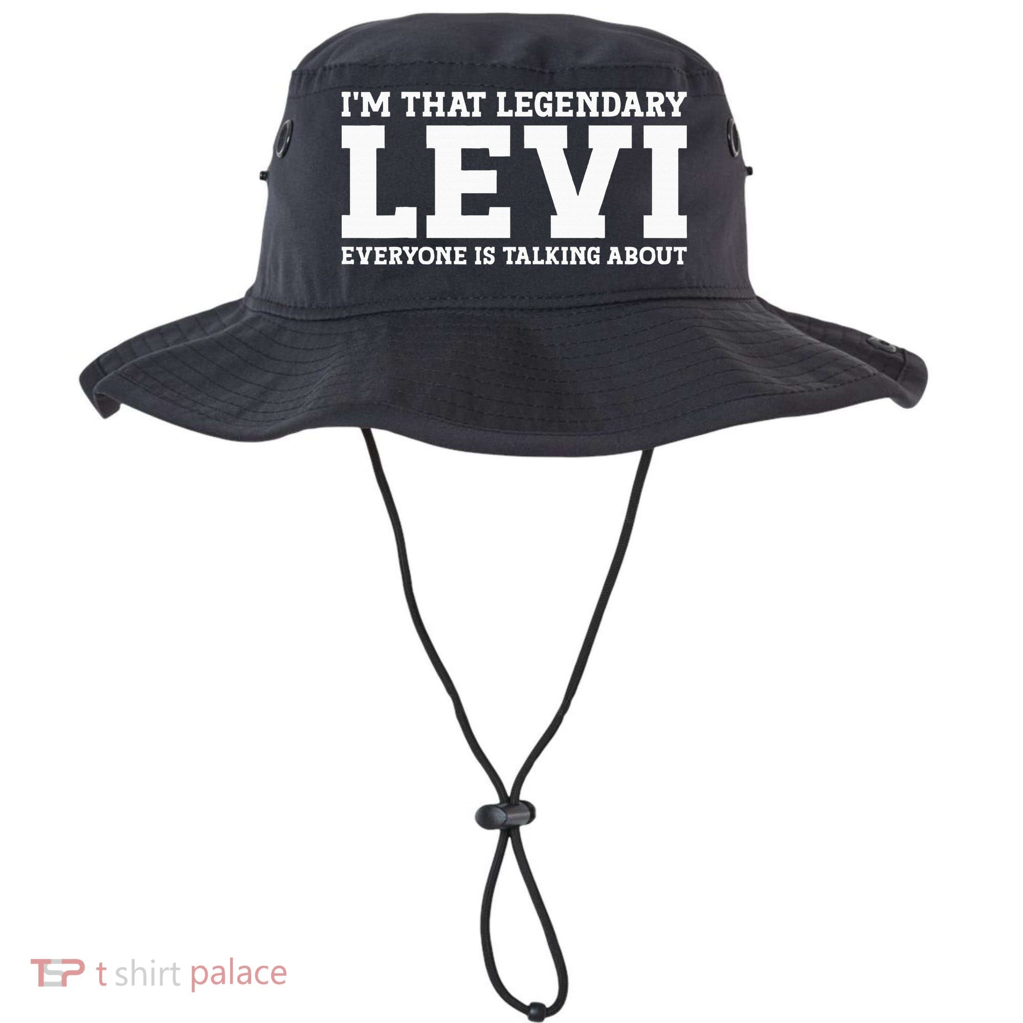 Levi Personal Name Funny Levi Bucket Hat