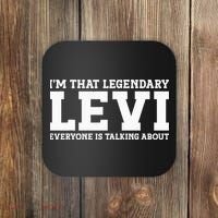 Levi Personal Name Funny Levi Coaster thumb 0