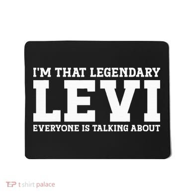 Levi Personal Name Funny Levi Mousepad