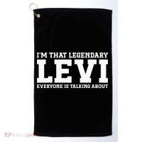 Levi Personal Name Funny Levi Golf Towel thumb 0