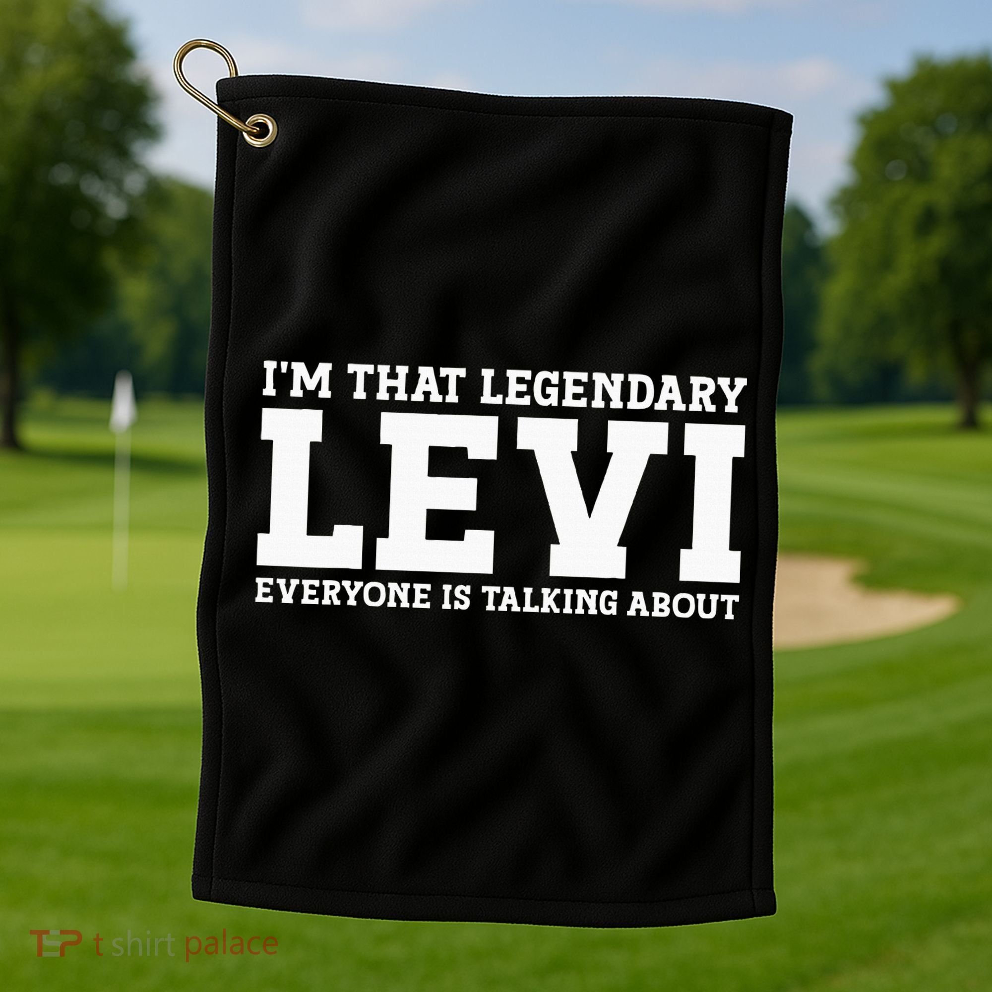 Levi Personal Name Funny Levi Golf Towel