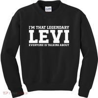 Levi Personal Name Funny Levi Kids Sweatshirt thumb 0