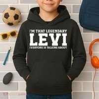 Levi Personal Name Funny Levi Kids Hoodie thumb 2