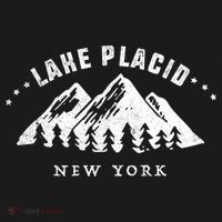 Lake Placid New York Outdoors Adventure Mountain Graphic Gift Hoodie thumb 2