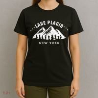 Lake Placid New York Outdoors Adventure Mountain Graphic Gift T-Shirt thumb 4